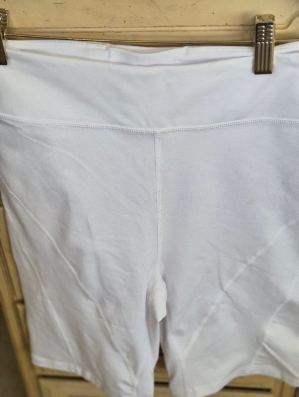 Free People Bike Shorts NWOT Size Lg White